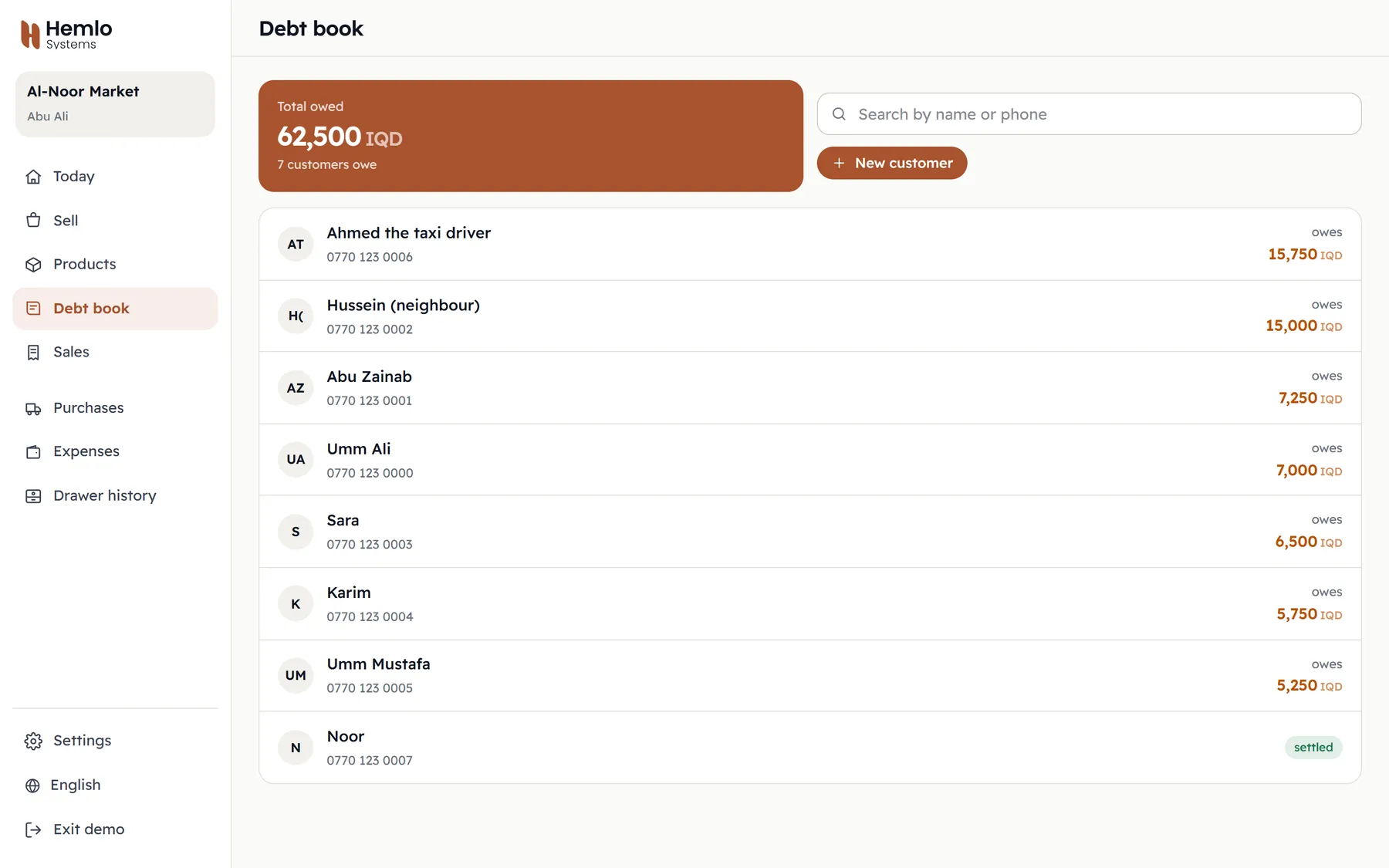 The debt book, without the book.